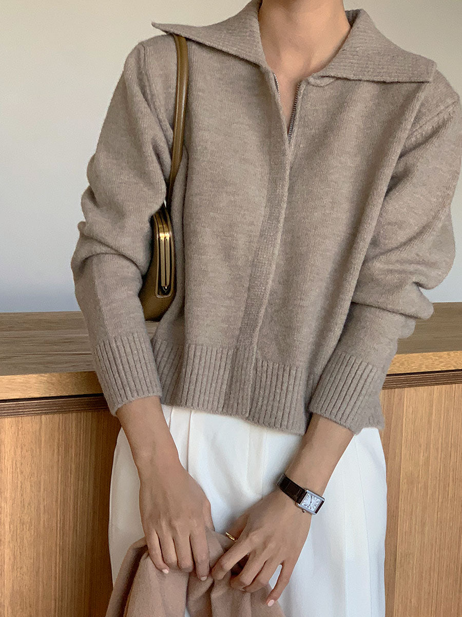 Onion Knit Zip-Up