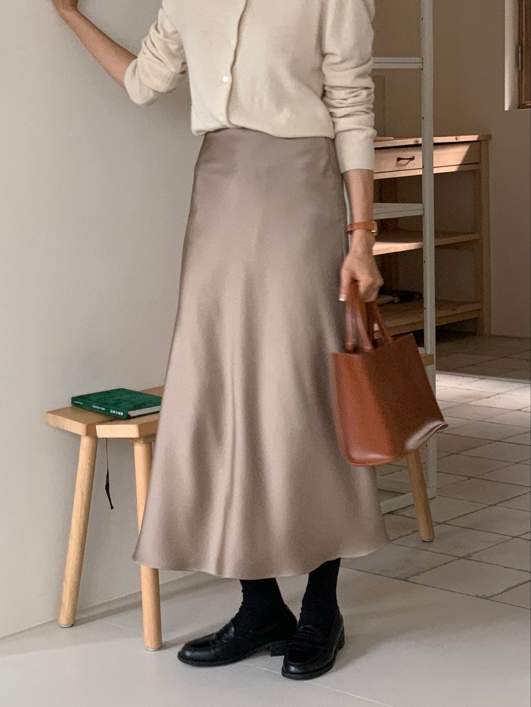 [S,M] Jian Satin Skirt