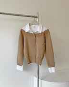 Layered Knit Blouse