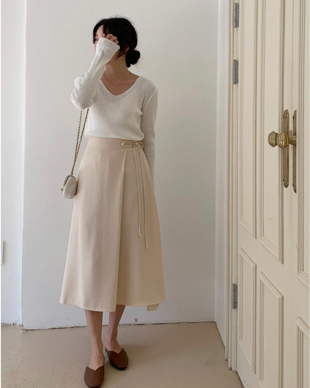 Mimi Ribbon Banding Skirt