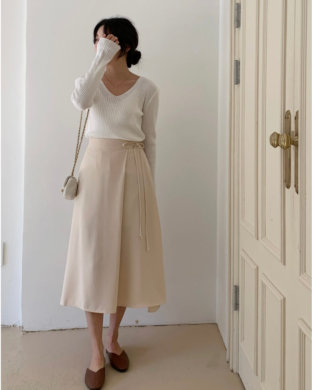 Mimi Ribbon Banding Skirt