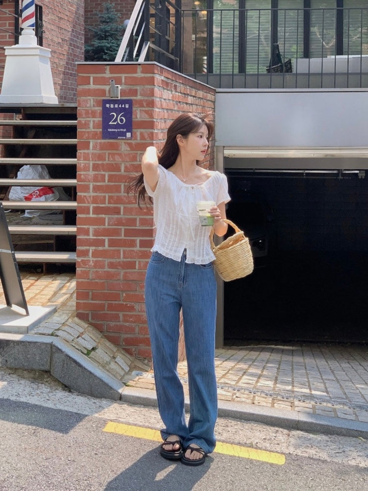 [ S,M ] Summer Straight Jeans