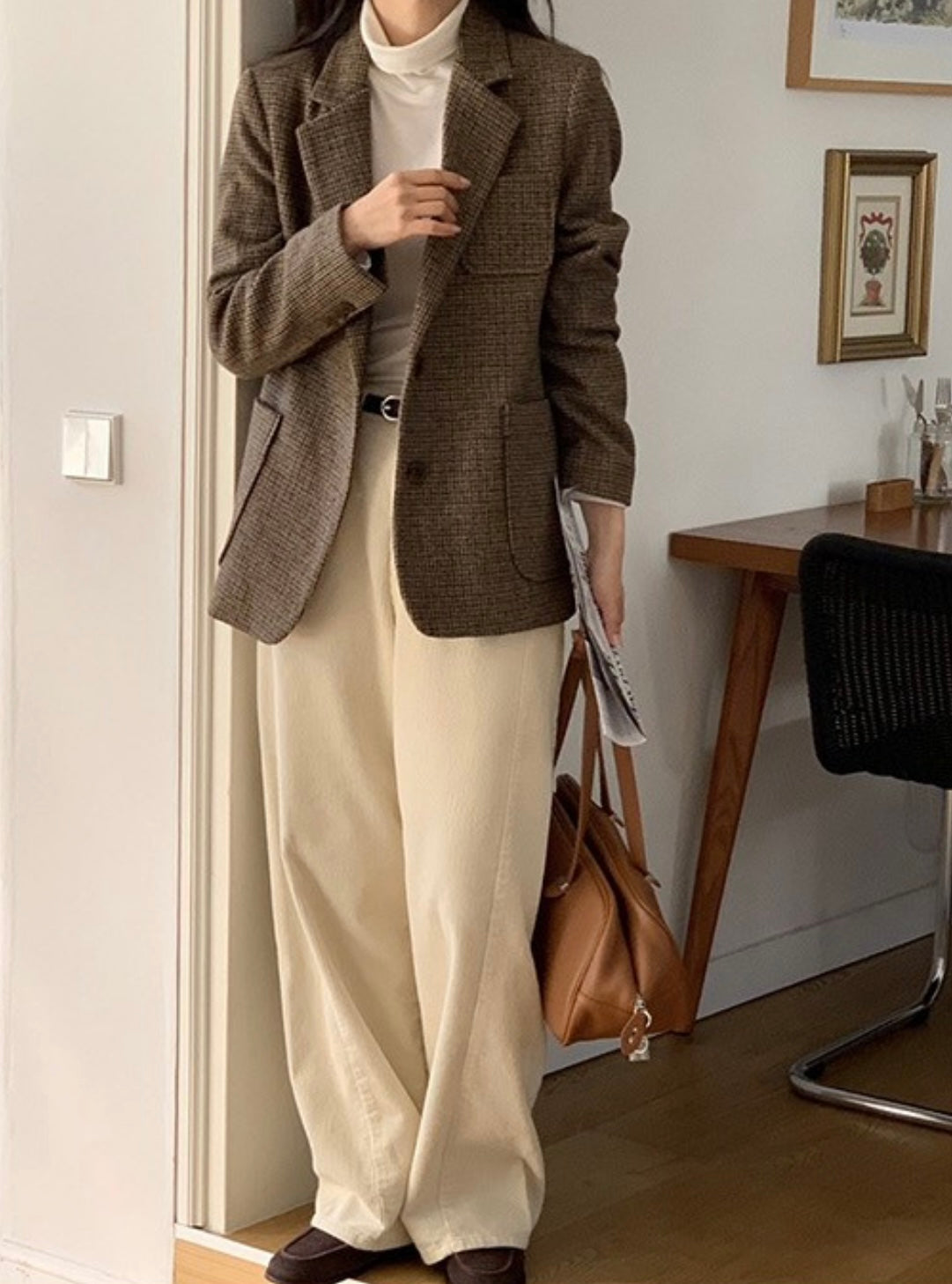 Classic Check Wool Jacket - 60% Wool