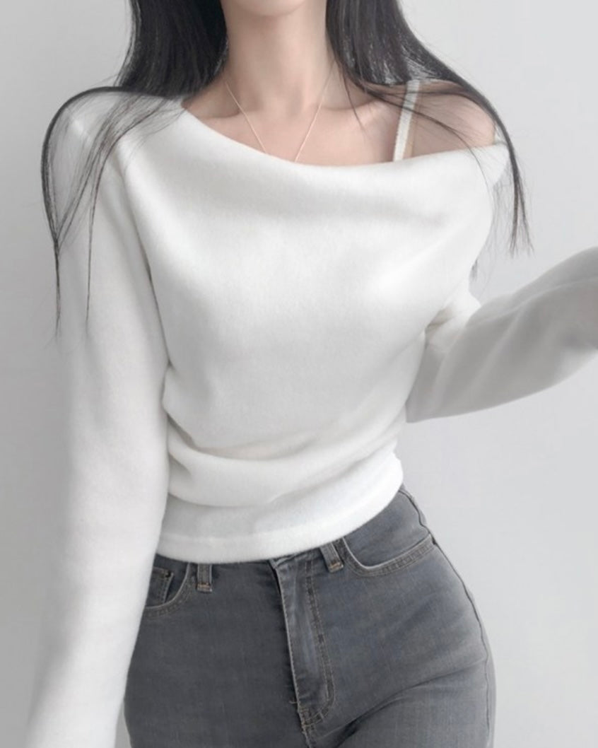Stay-On Off-Shoulder Knit