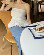 Pumpkin Banding Tube Top