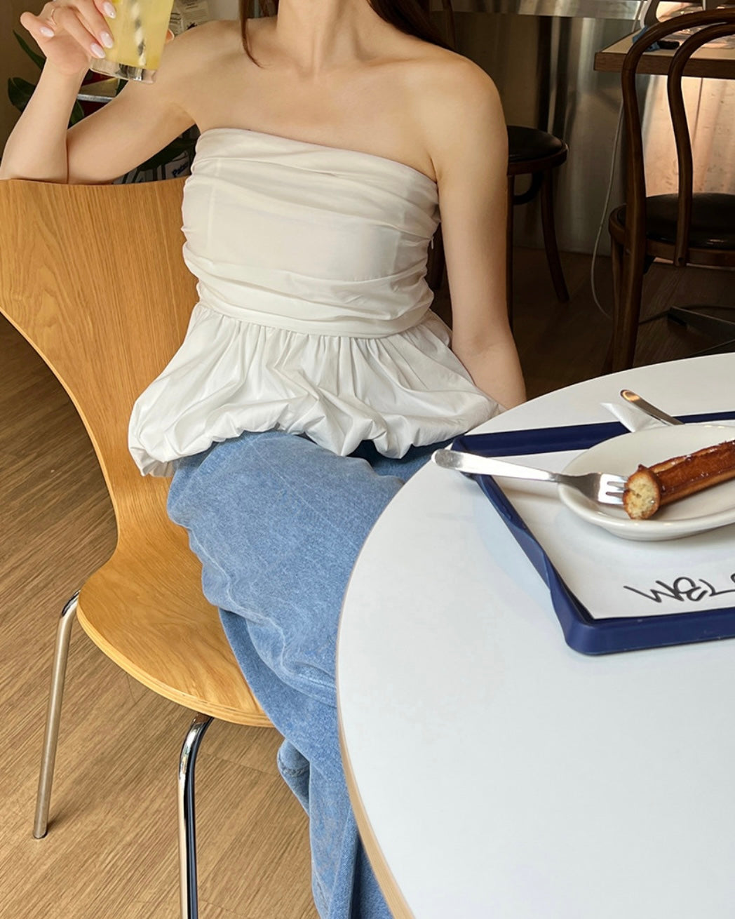Pumpkin Banding Tube Top
