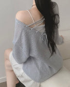 Loose-Fit Strap Knit