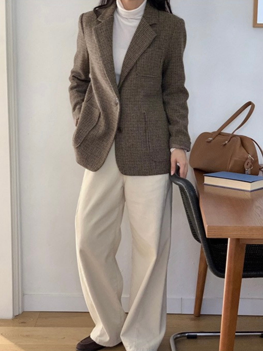 Classic Check Wool Jacket - 60% Wool