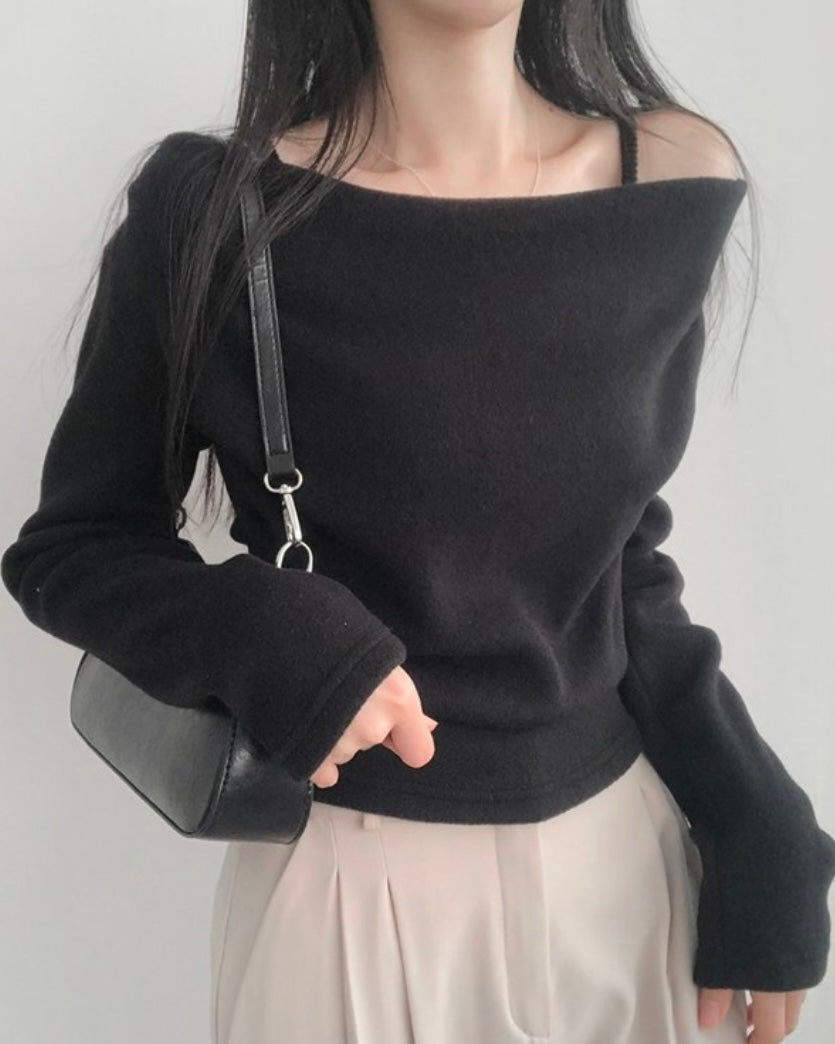 Stay-On Off-Shoulder Knit