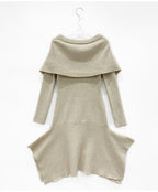 Off-Shoulder Knit Long Dress