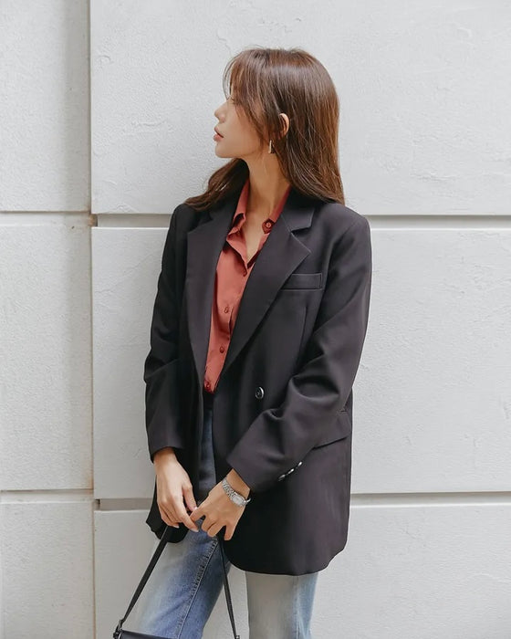 Double-layer One Button Jacket