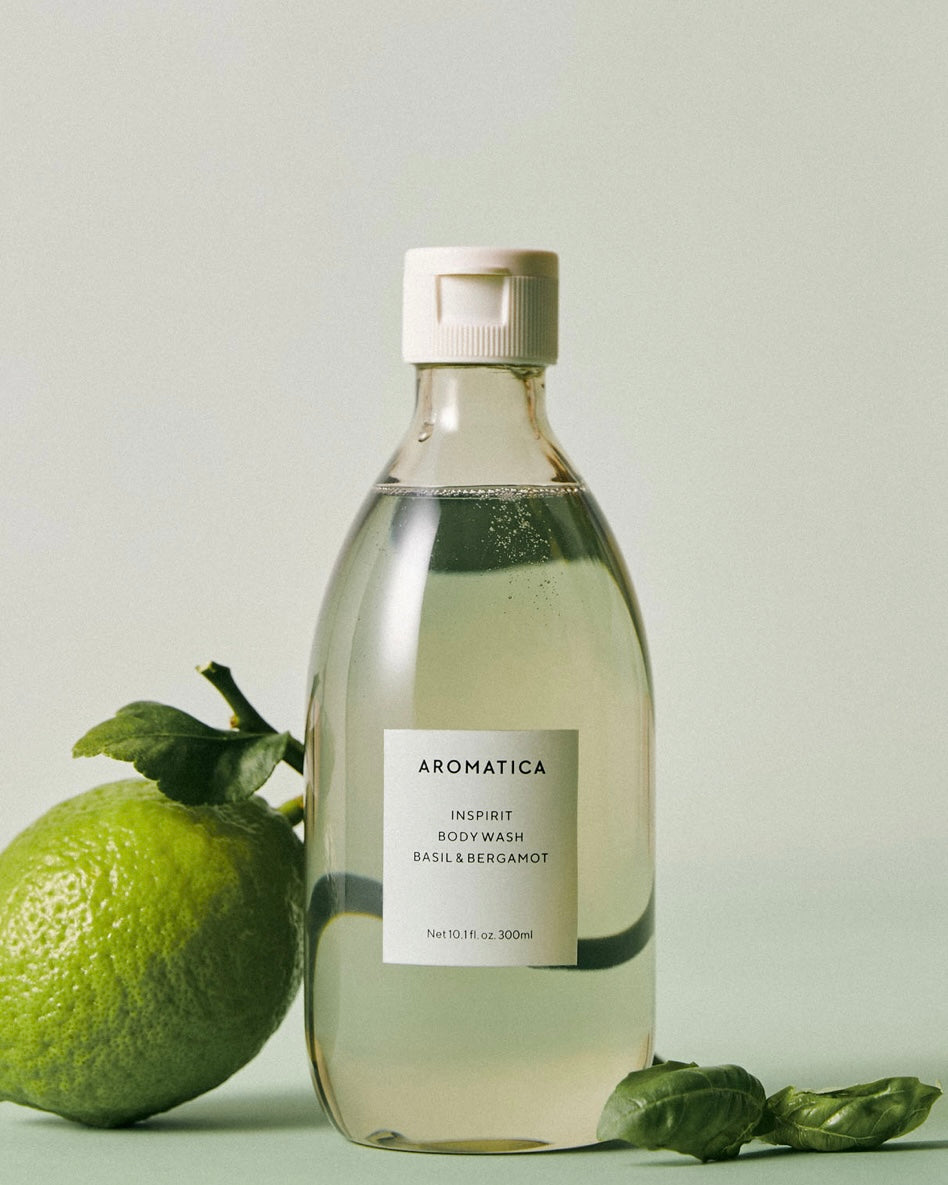 [ AROMATICA ] Inspirit Body Wash Basil & Bergamot 300ml