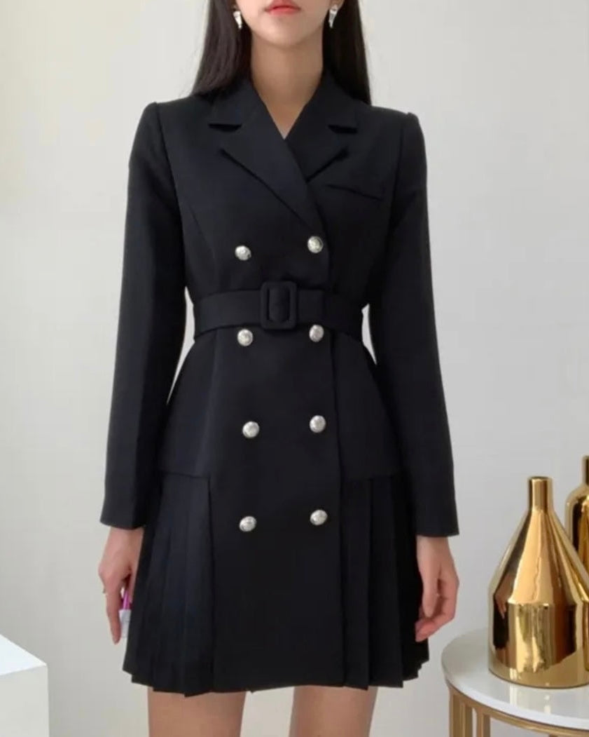 Pleats Jacket Dress