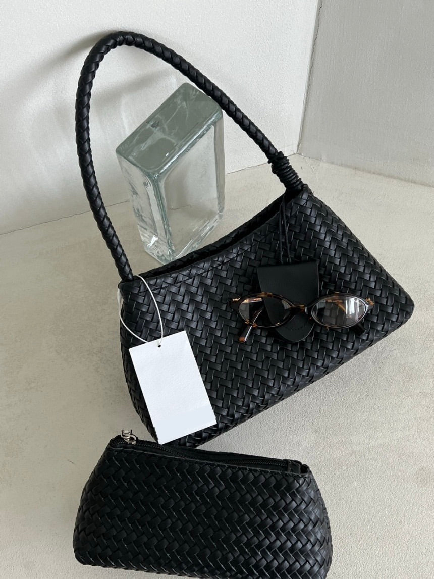 Nola Woven Curve Bag (+Pouch)
