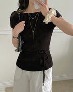 Cool Ribbed Strap Knit