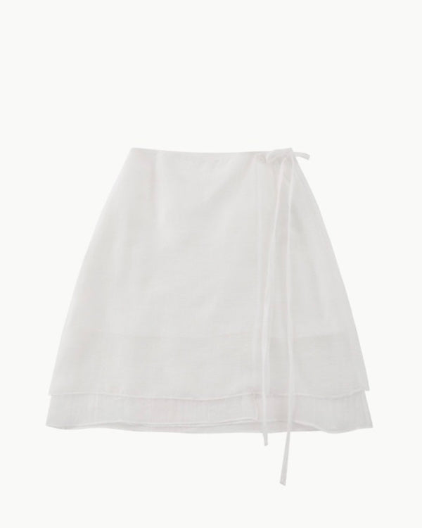 Stay Two Button Skirt