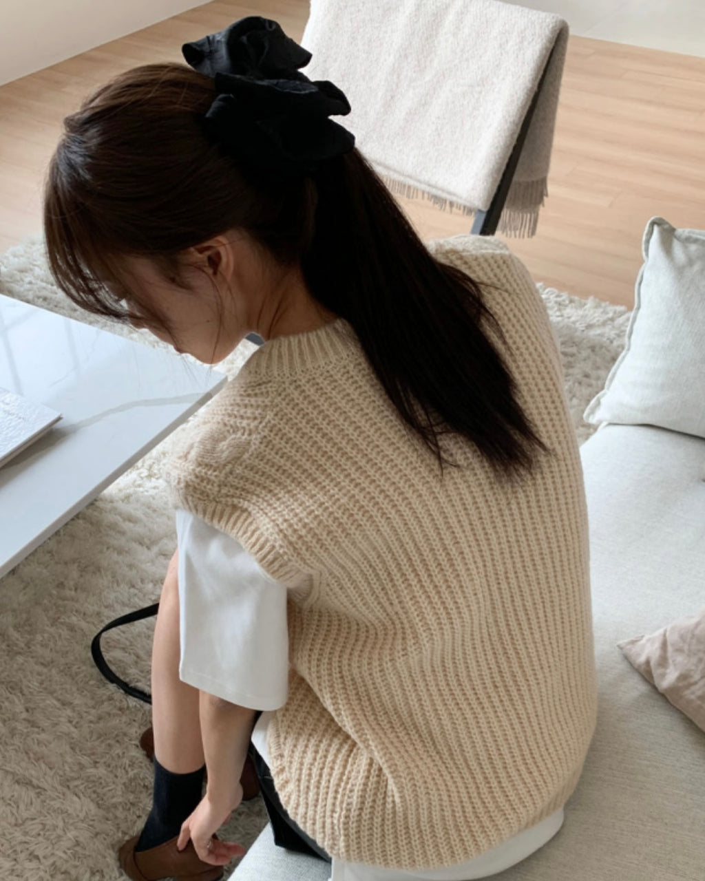 Andy Cable Knit Vest