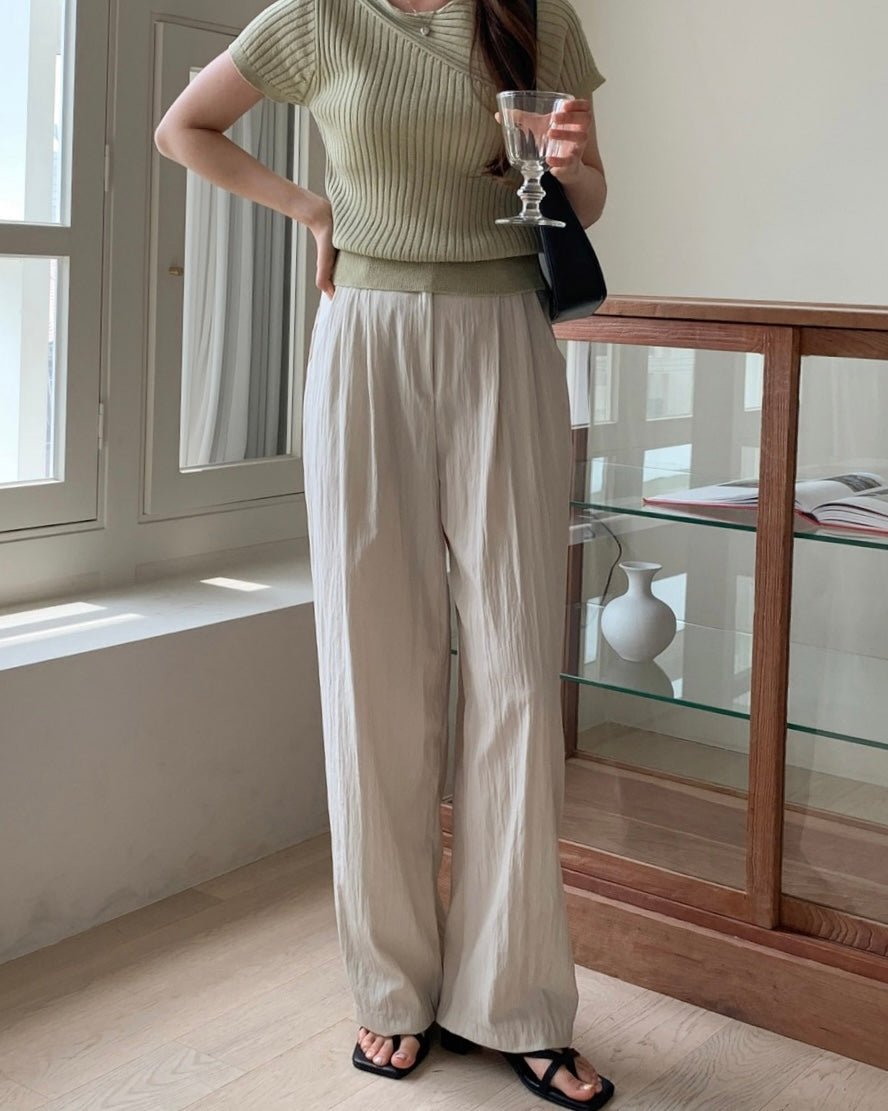 Summer Pin-Tuck Slacks