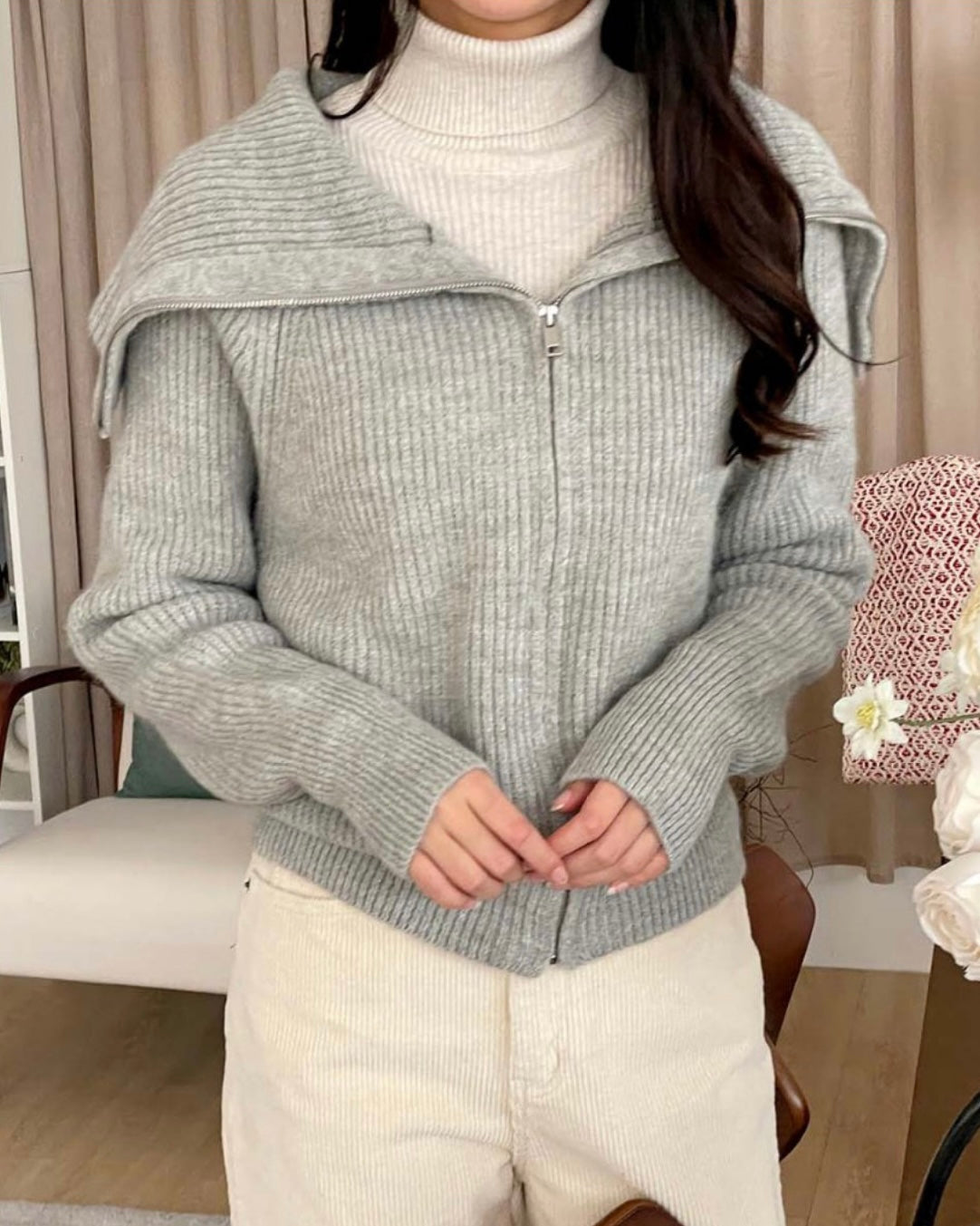 Sailor Collar Zip-up