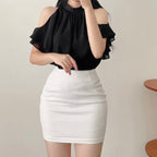 Frill Off-Shoulder Blouse