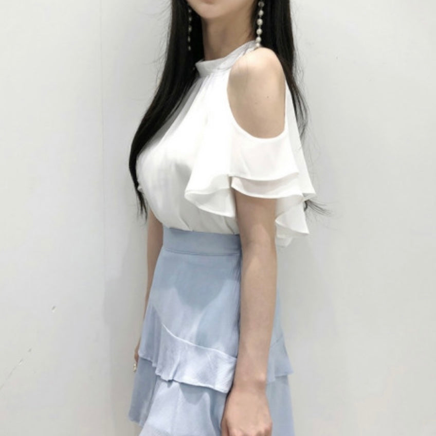 Frill Off-Shoulder Blouse