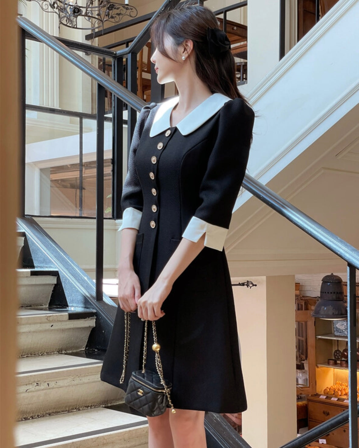 [ Pre-order ] Roar Tweed Dress