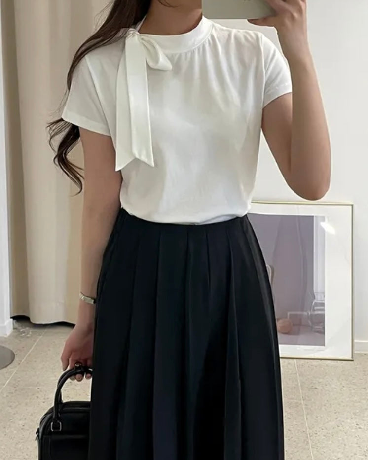 Modal Tie Short-Sleeves