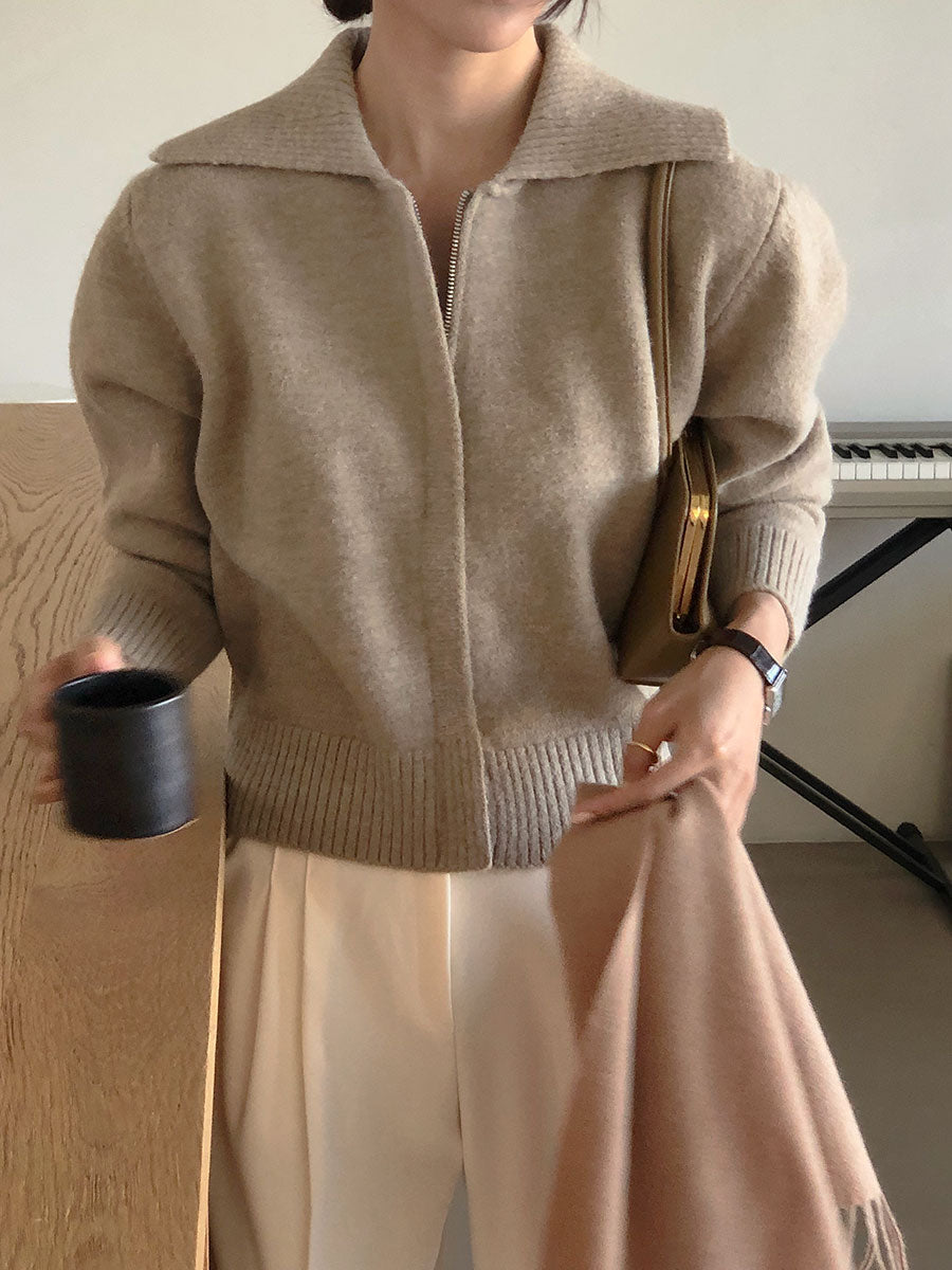 Onion Knit Zip-Up