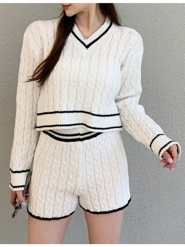 Vly Knit Two-Piece