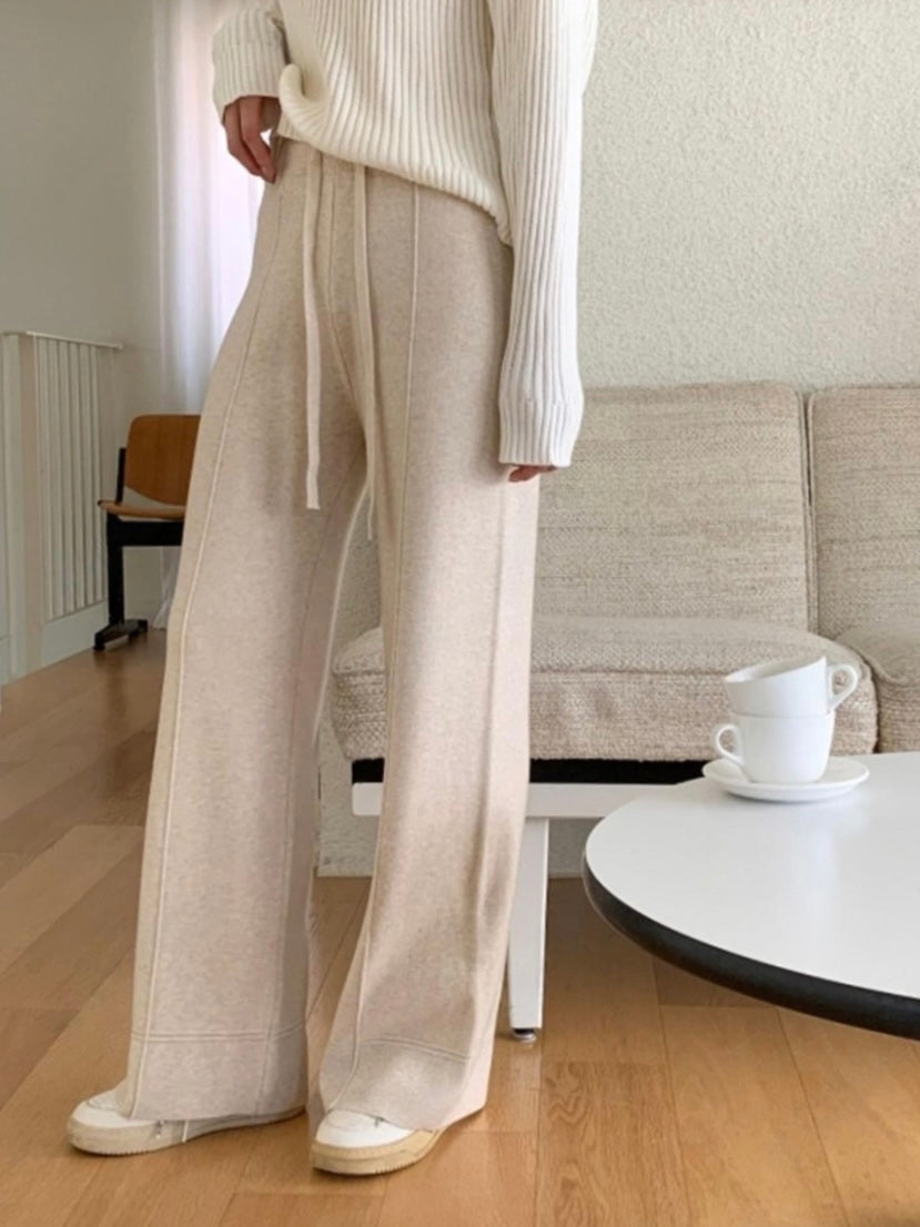 Pintuck Knitted Pants