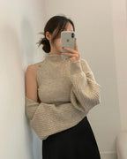 Button Bolero Cardigan Set