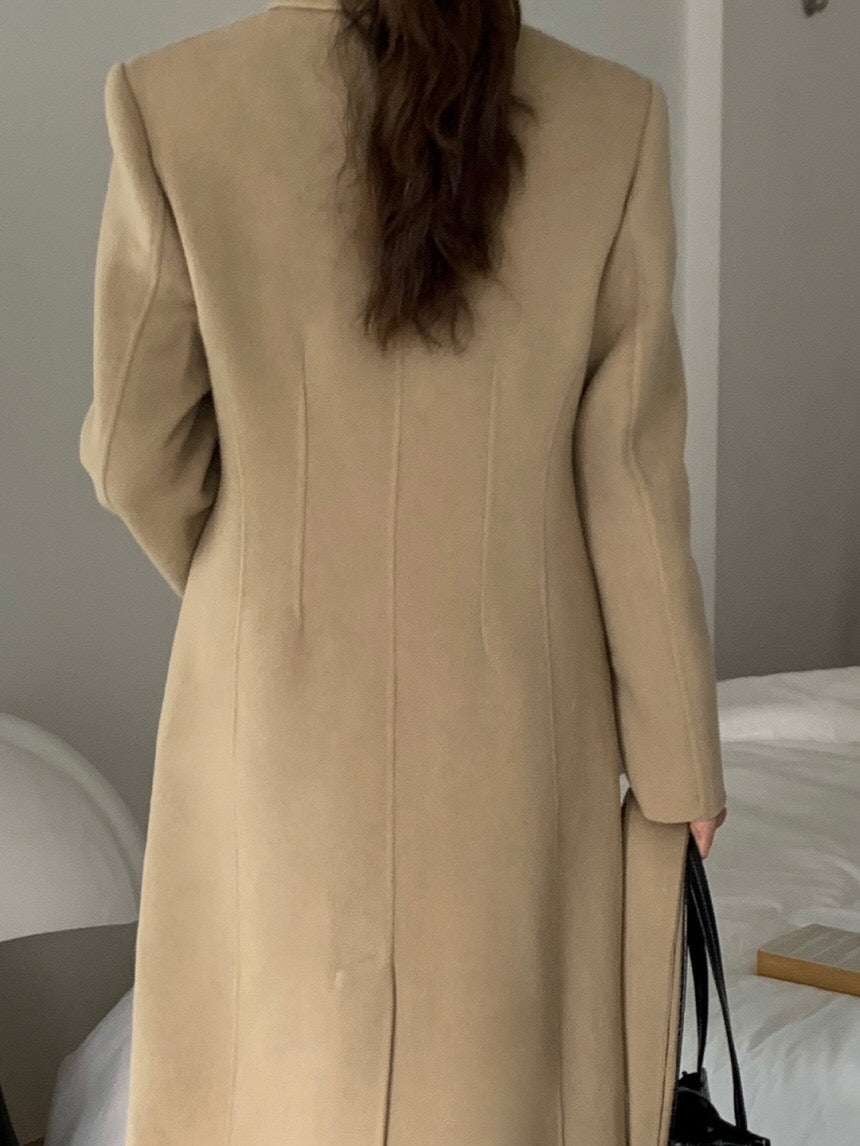 Vin 90% Wool Coat with Padded Vest