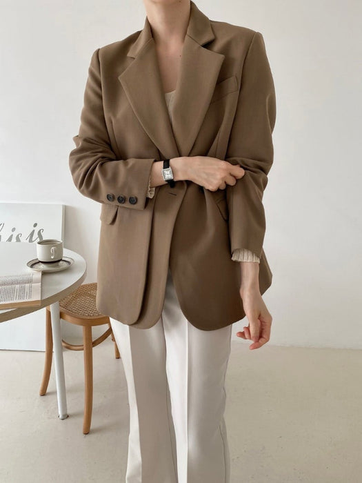 Double-layer One Button Jacket