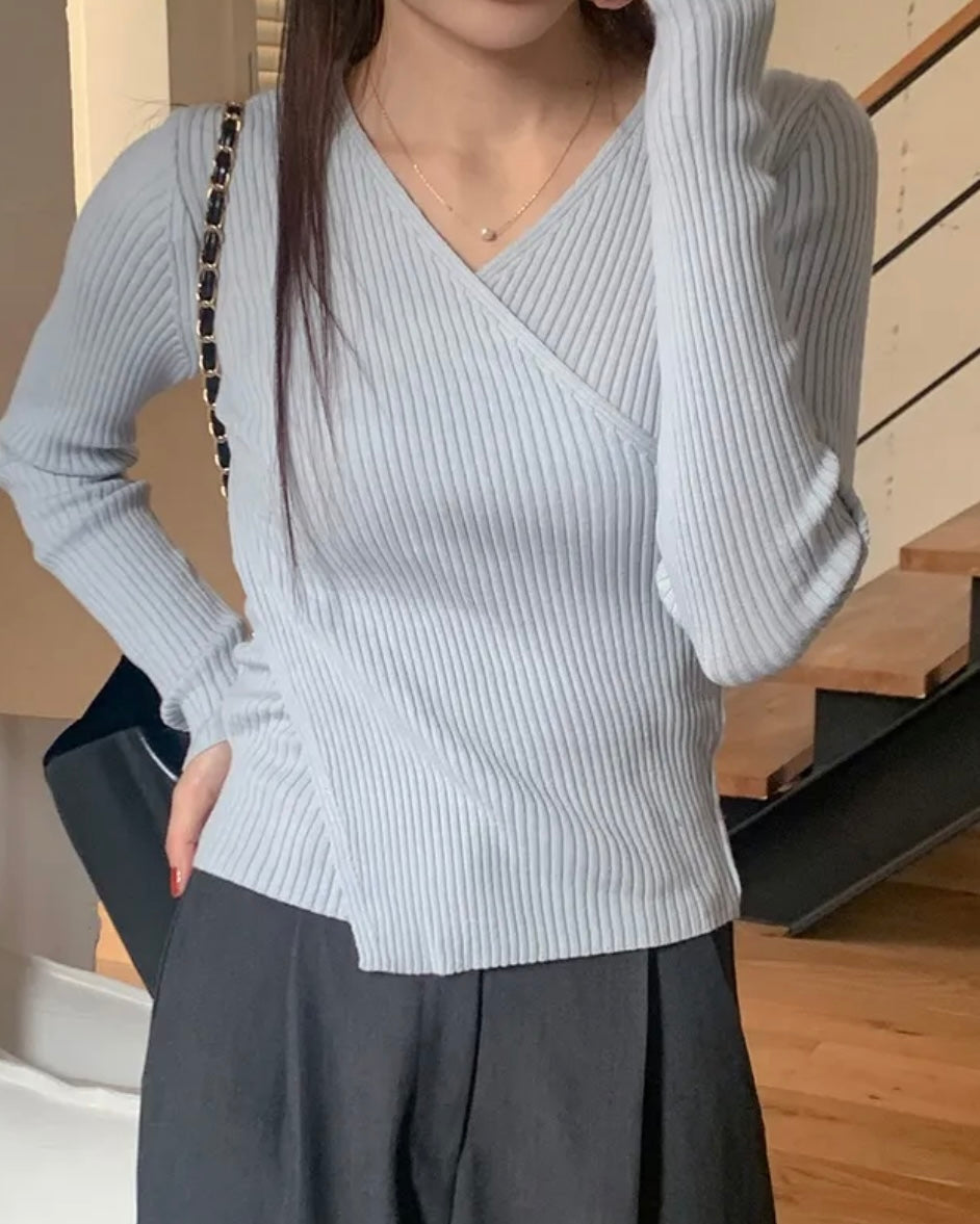 Reverie Wrap Knit Top