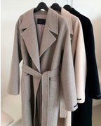 French Grey 90% Wool Coat