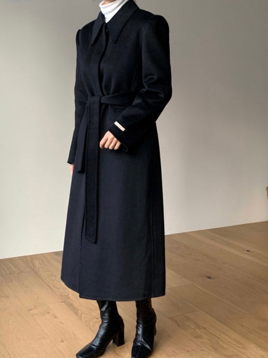 Vin Handmade 90% Wool Coat with Padded Vest