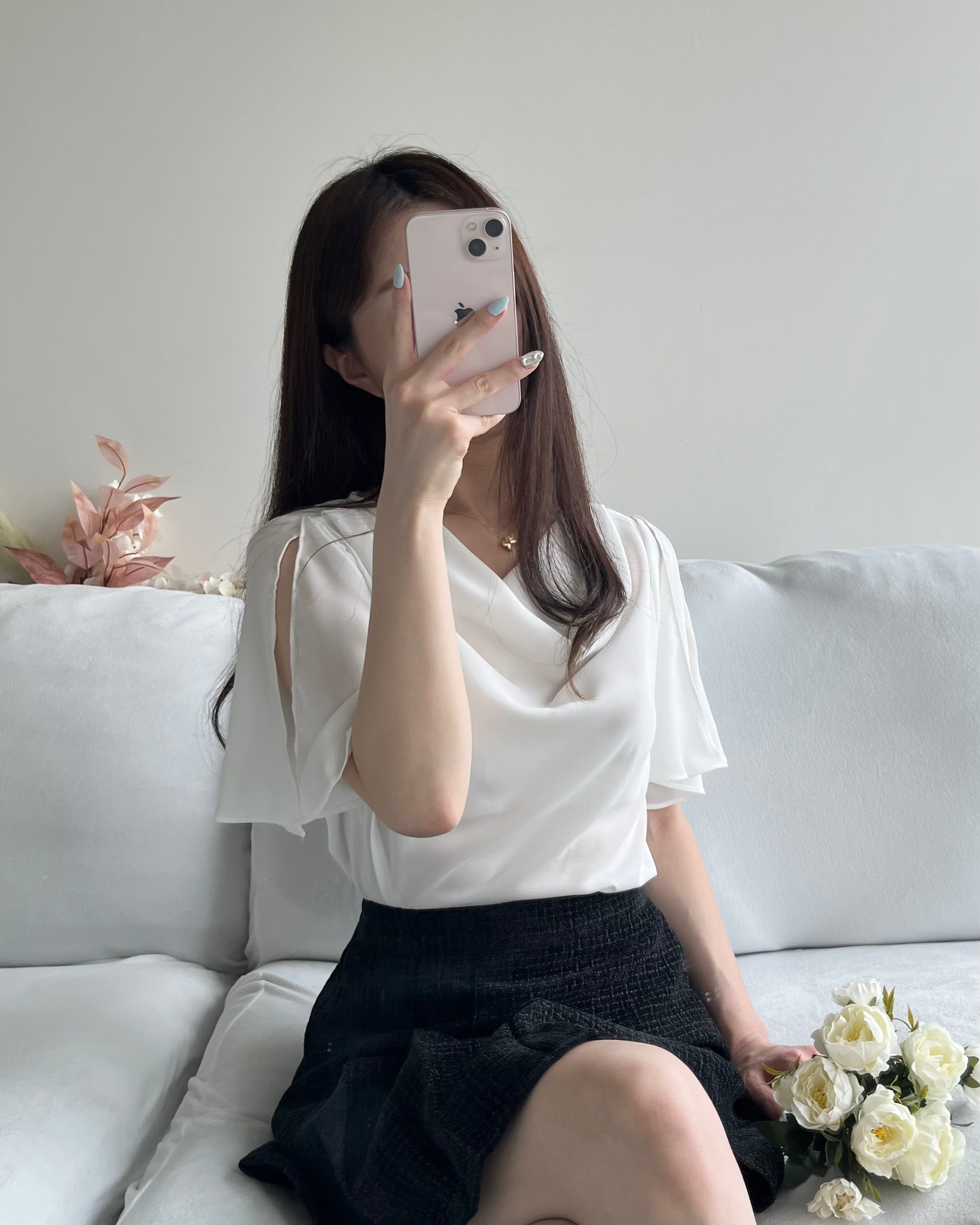 Drape Wing Blouse