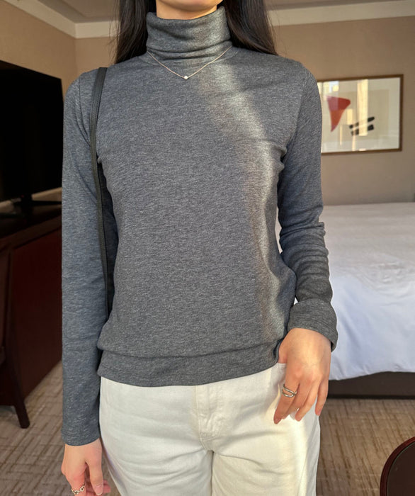 Mari Brushed Turtle-Neck