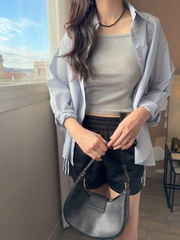 Over Striped Shirt