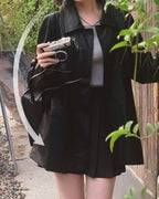 Roel Leather Half Jacket