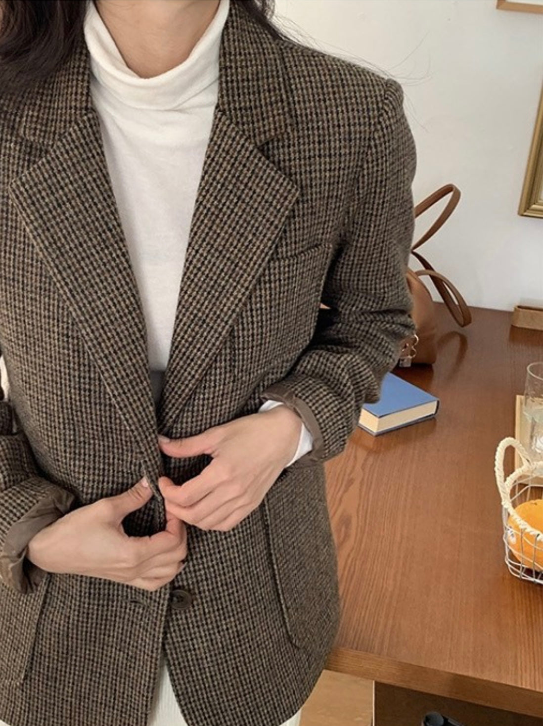 Classic Check Wool Jacket - 60% Wool