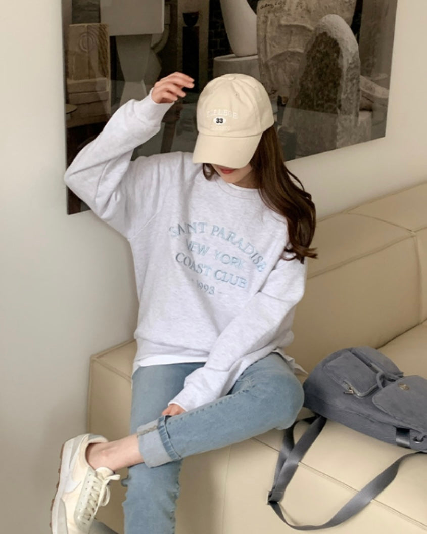 Saint Embroidery Sweatshirt