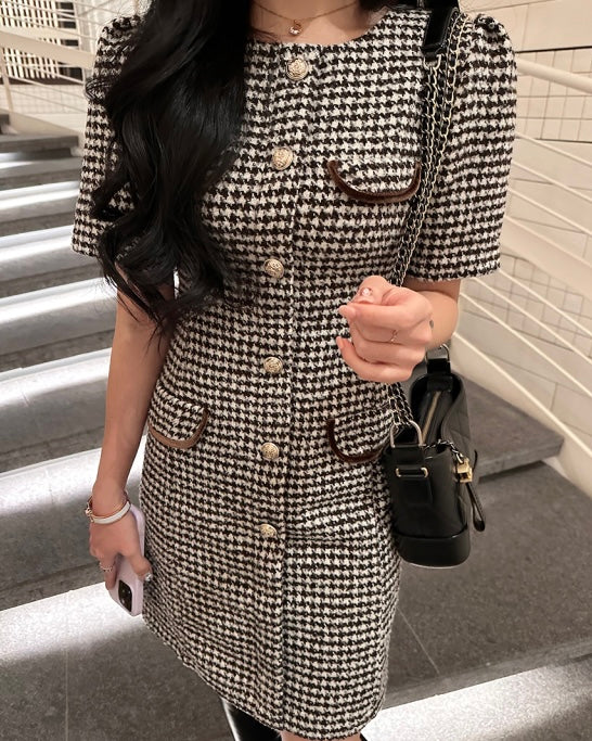 Angela Wool Tweed Dress