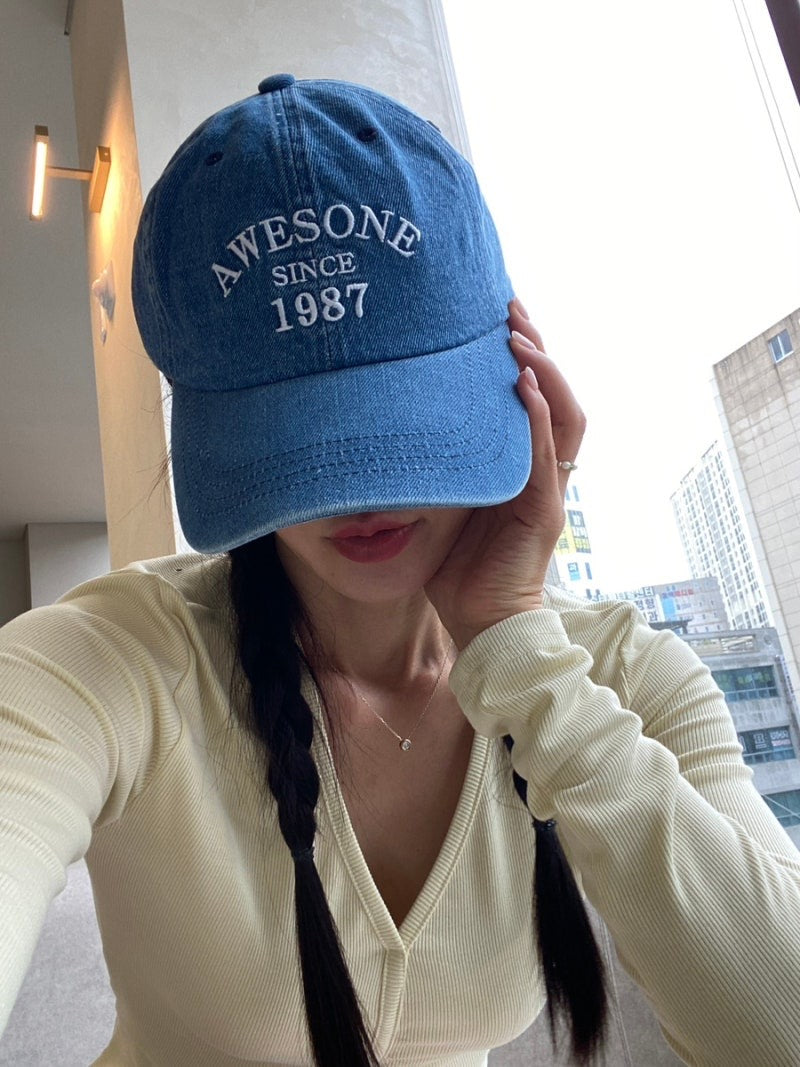 Awesone Denim Ball Cap
