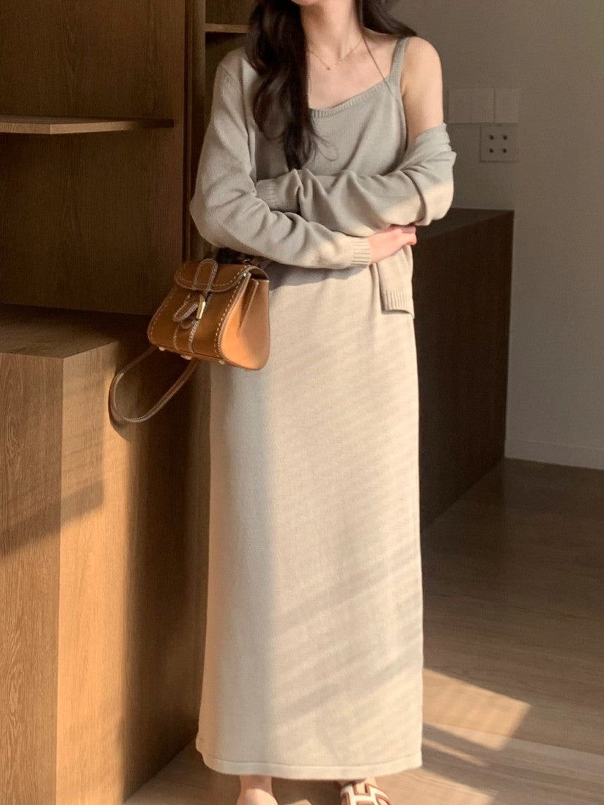 Mulia Cardigan Dress Set