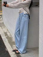 [ M ] Summer Mid-Rise Wide Fit Jeans