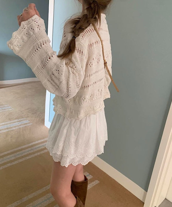 Delicate Cotton Crochet Knit