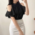 Frill Off-Shoulder Blouse