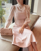 [ Pre-order ] Amelie Pearl Tweed Dress