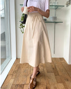 Cotton Ribbon String Skirt